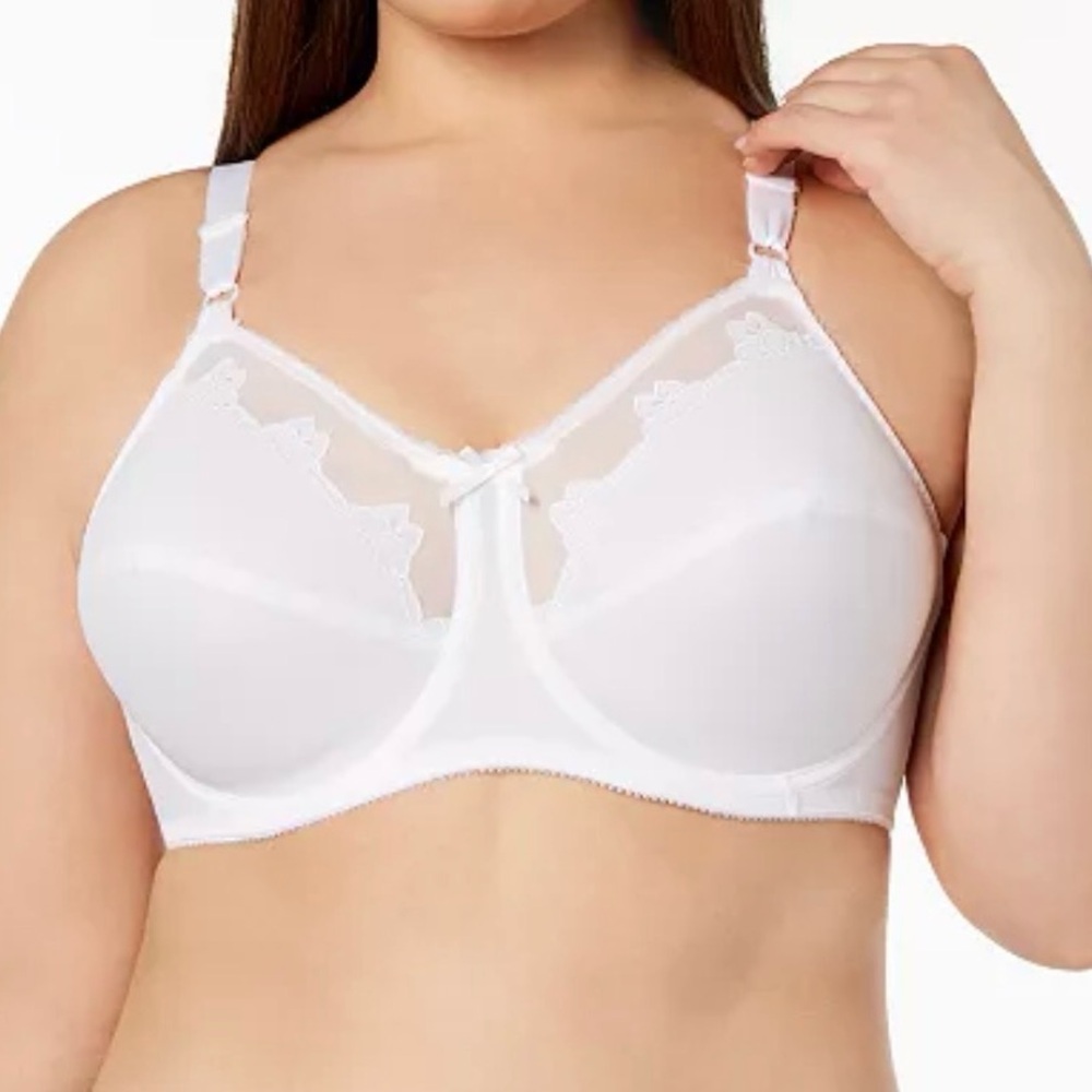 Bali Flower Bali 2-Ply Full Coverage Underwire Bra 180 White Size 38DDD